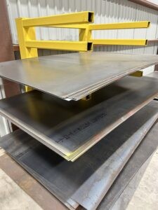 steel plate in racks