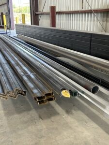 steel in retail store warehouse