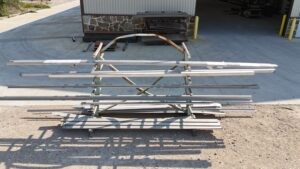 aluminum on outdoor rack